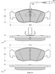 PŘEDNÍ BRZDOVÉ DESTIČKY citroen,peugeot,TRW