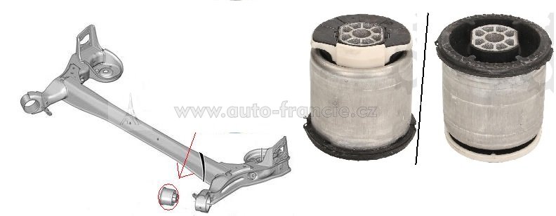 SILENTBLOK ULOŽENÍ ZADNÍ NÁPRAVY,citroen,peugeot,5131f2,FPARTS