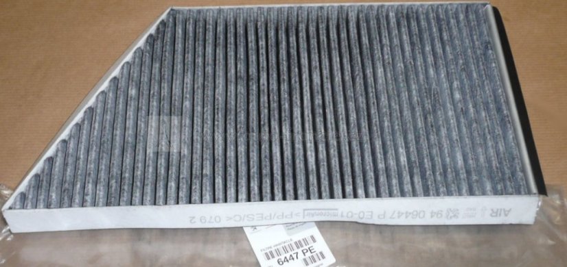 kabinový filtr peugeot 206,S AKTIVNÍM UHLÍM,6447PE*,original