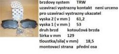 přední brzdové destičky citroen,peugeot,4254.a9,originální díl