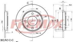 zadní brzdový kotouč citroen,peugeot,4249.f5,FREMAX