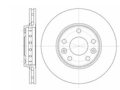 přední brzdový kotouč renault 402060010r,6134610 remsa