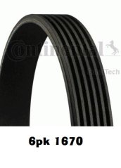 plochý řemen 6pk1670
