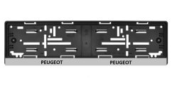 držák spz  s nápisem peugeot