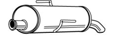 ZADNÍ TLUMIČ VÝFUKU PEUGEOT 206,fparts 19198al