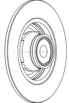 zadní brzdový kotouč s ložiskem,citroen,peugeot,4249.32,fparts 479812