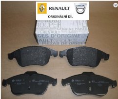 PŘEDNÍ BRZDOVÉ DESTIČKY RENAULT,410607369r originální díl renault