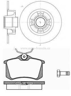 ZADNÍ BRZDOVÁ SADA RENAULT,REMSA 826305