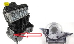 kryt klikové hřídele 8200391938 renault 1.5 dci