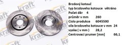 přední brzdový kotouč peugeot 406,4246.L9*,FPARTS