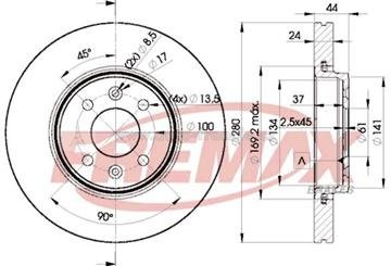 přední brzdový  kotouč renault,7700426389,FREMAX BD-7829