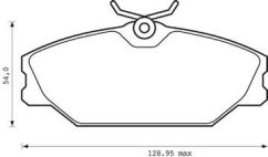 PŘEDNÍ BRZDOVÉ DESTIČKY renault,7701206379 ,REMSA