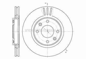 přední brzdový kotouč citroen,peugeot,4249.83*,ABS17336