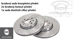 brzdy renault scenic 2,grandscenic2,přední brzdová sada renault
