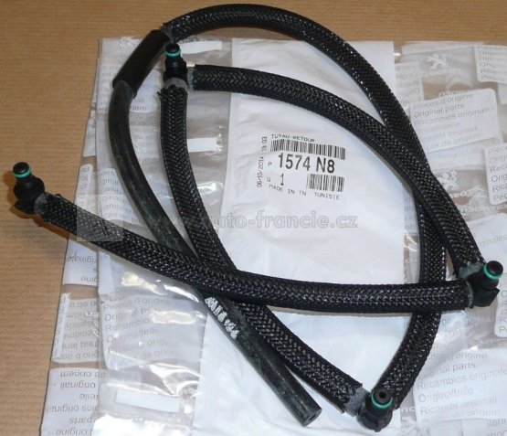 POTRUBÍ PŘEPADU PALIVA CITROEN,PEUGEOT 1.4 HDI,bosch SYSTÉM,1574n8