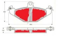 zadnÍ brzdové destičky renault 7701203726,TRW GDB1041