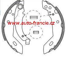 zadní brzdové čelisti,citroen,peugeot,4241.E5,FPARTS