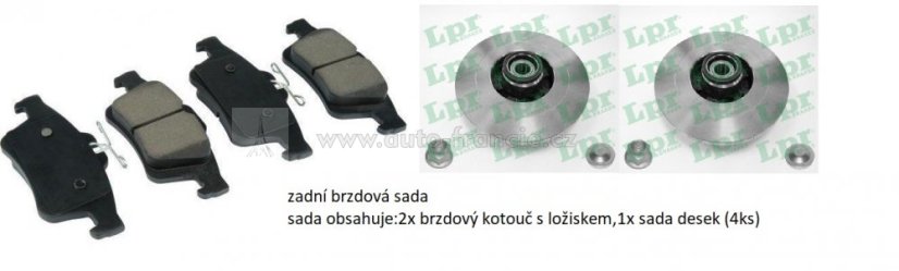 brzdy renault espace 4,zadní brzdová sada renault espace