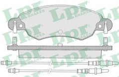 PŘEDNÍ BRZDOVÉ DESTIČKY CITROEN C5,4252.14,lpr/samko