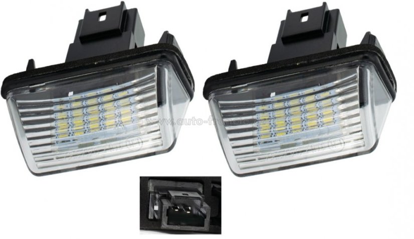 osvětlení spz citroen,peugeot,6340.a3 provedení LED