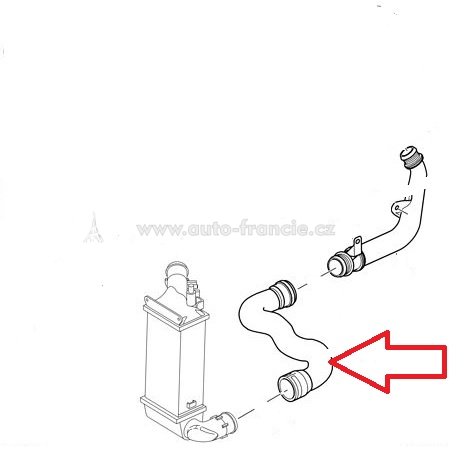 hadice sání turba,peugeot 406,0382.n4,2.0 hdi