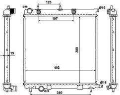 chladič motoru citroen c2,c3,ds3,peugeot 1007,207,1330w8,fparts