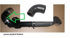 potrubí sání turba  renault master 2.3 dci 144603730R  144605225R pouze pryžová hadice