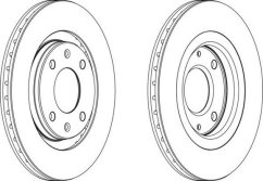 přední brzdový kotouč citroen,peugeot,4246.97*,ferodo ddf-192