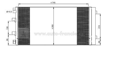 chladič klimatizace renault master 2.3 dci,921005824r,fparts