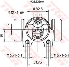 BRZDOVÝ VÁLEČEK CITROEN berlingo ,PEUGEOT partner,TRW