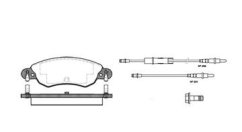 PŘEDNÍ BRZDOVÉ DESTIČKY CITROEN C5,4252.14,remsa 0829.04