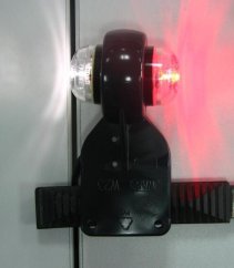 poziční led osvětlení červená/bílá