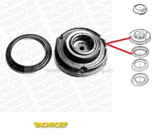 uložení předního tlumiče peugeot 406,5031.65.MONROE MK115