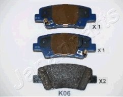 zadní brzdové destičky hyundai,kia,583022KA10,583023FA11,japanparts pp-k06af