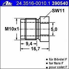 brzdové šroubení M10X1