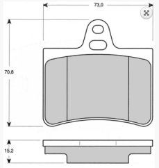 ZADNÍ BRZDOVÉ DESTIČKY CITROEN C5 425290,fparts