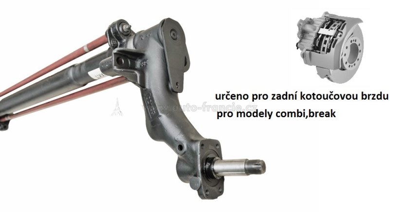 ZADNÍ NÁPRAVA PEUGEOT 306,CITROEN XSARA,combi,kotoučová brzda