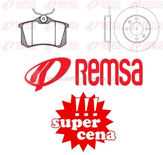 ZADNÍ BRZDOVÁ SADA  CITROEN,PEUGEOT,REMSA