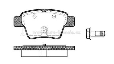 brzdy peugeot,citroen,zadní brzdové destičky citroen,peugeot,4253.25*,REMSA