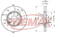 přední brzdový kotouč citroen,peugeot,4246.L8*,FREMAX