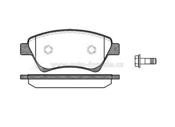 PŘEDNÍ BRZDOVÉ DESTIČKY renault ,410601241R,remsa