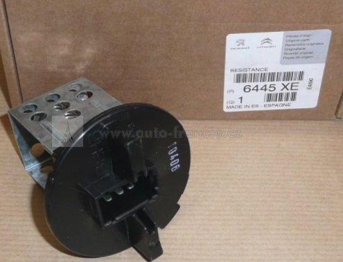 odpor vnitřního ventilátoru 6445xe,peugeot 307,citroen c4