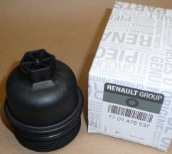 víko obalu olejového filtru renault2.0 dci,2,5 dci,2.3 dci,7701476503,7701478537