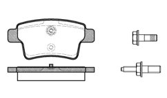 zadní brzdové destičky citroen,peugeot,4254.32*,REMSA