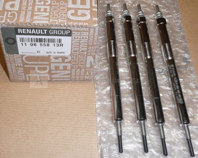 sada žhavících svíček renault 2.0dci,2.3dci,3.0 dci,110655813r,original 8200561251