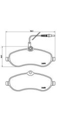 přední brzdové destičky citroen,peugeot,4253.64,BREMBO P61096