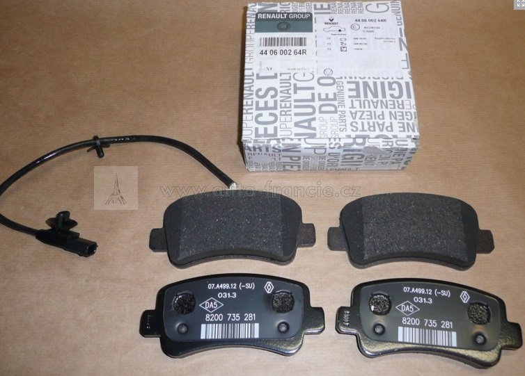 440600264r zadní brzdové destičky renault MASTER IV 2.3 DCI,440600264r,originální díl