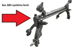 ZADNÍ NÁPRAVA PEUGEOT 206 hatchback se středovým stabilizátorem,-ABS