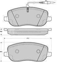 přední brzdové destičky citroen,peugeot,4252.20,brembo p23090