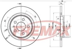 zadní brzdový kotouč C8,807,CITROEN,PEUGEOT-FREMAX